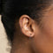 Earrings - Seamless Hoop 1.2mm in Solid White Gold - - Astrid &amp; Miyu
