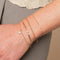 18k Gold Plated Jewellery - Navette Crystal Bracelet in Gold - Charm Bracelet - Astrid &amp; Miyu