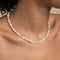 Beaded Jewellery - Serenity Pearl Beaded Necklace in Silver - Necklaces - Astrid &amp; Miyu