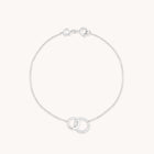 Orbit Topaz Bracelet in Solid White Gold-Astrid &amp; Miyu