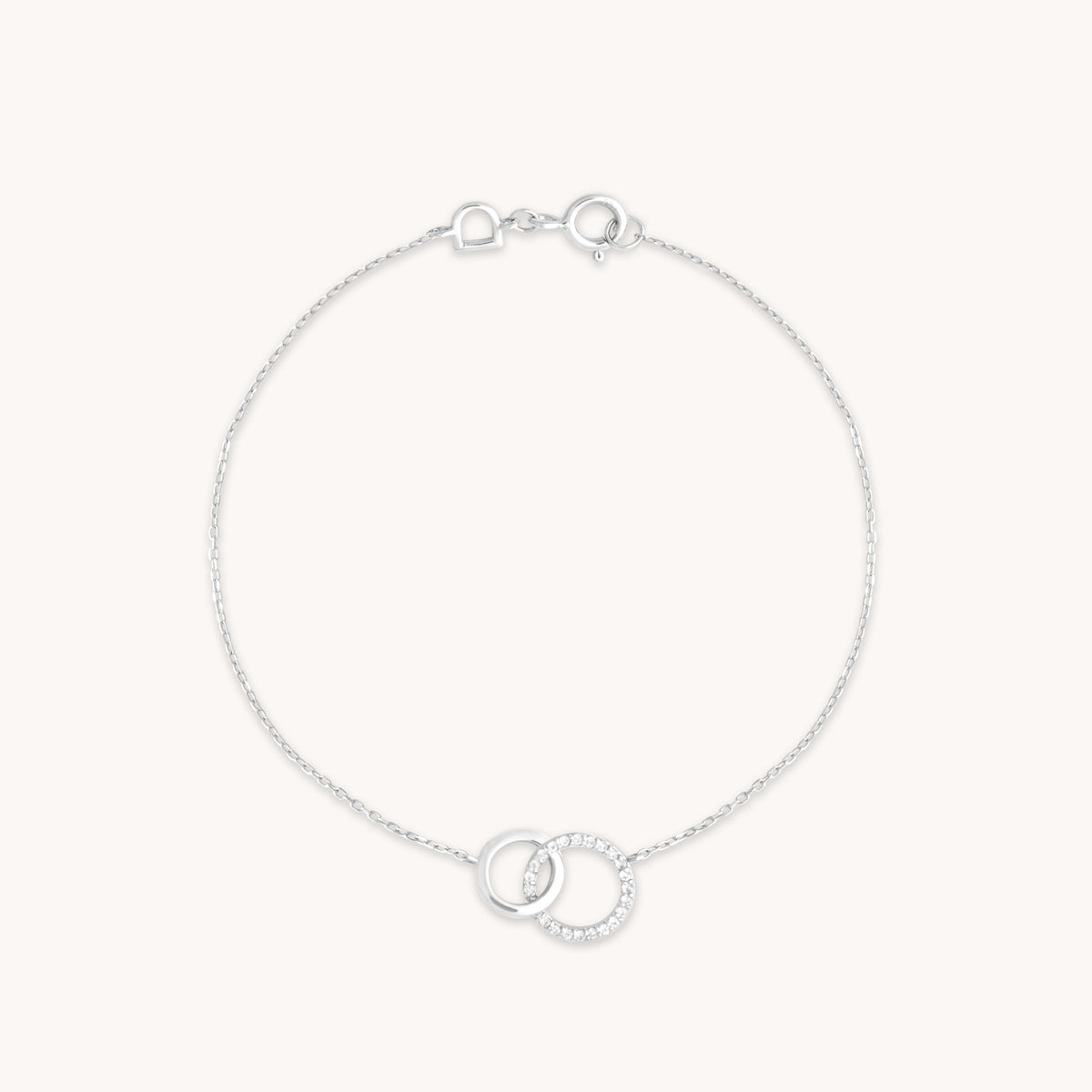 Orbit Topaz Bracelet in Solid White Gold-Astrid &amp; Miyu