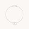 Orbit Topaz Bracelet in Solid White Gold-Astrid &amp; Miyu