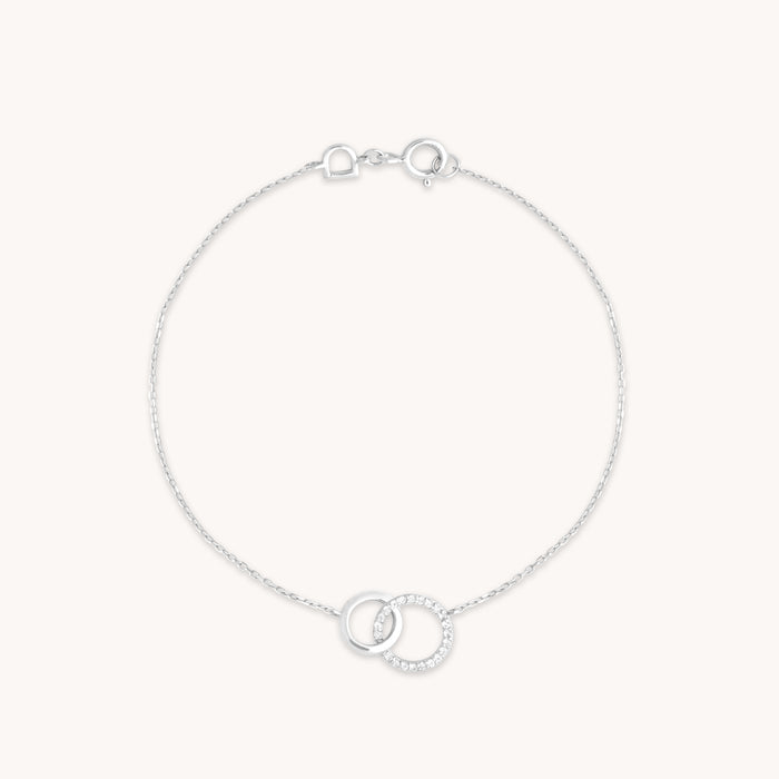 Orbit Topaz Bracelet in Solid White Gold-Astrid &amp; Miyu