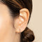 Earrings - Simple 12mm Hoops in Solid White Gold - Hoop Earrings - Astrid &amp; Miyu