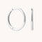 Earrings - Simple 12mm Hoops in Solid White Gold - Hoop Earrings - Astrid &amp; Miyu