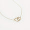 April White Topaz - Orbit Topaz Necklace in Solid Gold - Pendant Necklace - Astrid &amp; Miyu