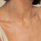 April White Topaz - Orbit Topaz Necklace in Solid Gold - Pendant Necklace - Astrid &amp; Miyu