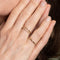 April White Topaz - Illusion Topaz Band Ring in Solid Gold - Rings - Astrid &amp; Miyu