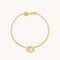 18k Gold Plated Jewellery - Dome Link Bracelet in Gold - Chain Bracelet - Astrid &amp; Miyu