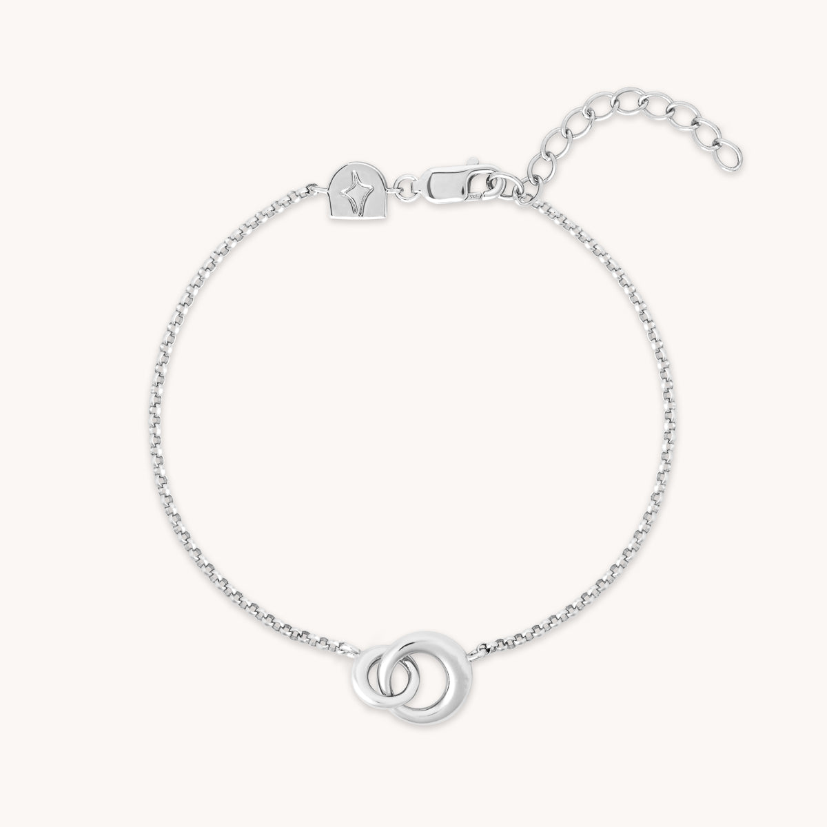 Bracelets - Dome Link Bracelet in Silver - Chain Bracelets - Astrid &amp; Miyu
