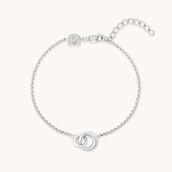 Bracelets - Dome Link Bracelet in Silver - Chain Bracelets - Astrid &amp; Miyu