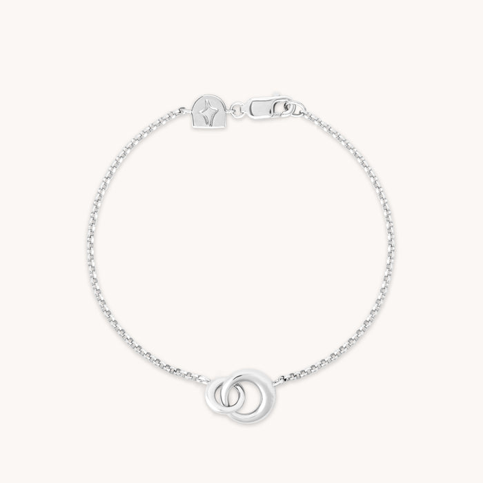Bracelets - Dome Link Bracelet in Silver - Chain Bracelet - Astrid &amp; Miyu