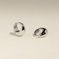 Dome Huggies in Silver-Astrid &amp; Miyu