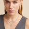 Charm Compatible Necklaces & Bracelets - Illusion Twist Double Chain Necklace in Silver - Chain Necklace - Astrid &amp; Miyu