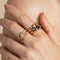 18k Gold Plated Jewellery - Navette Crystal Band Ring in Gold - Band Ring - Astrid &amp; Miyu