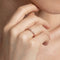18k Rose Gold Plated Jewellery - Navette Crystal Band Ring in Rose Gold - Band Ring - Astrid &amp; Miyu