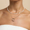 18k Gold Plated Jewellery - C Initial Bold Pendant Necklace in Gold - Pendant Necklace - Astrid &amp; Miyu