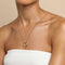 18k Gold Plated Jewellery - O Initial Bold Pendant Necklace in Gold - Pendant Necklace - Astrid &amp; Miyu