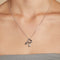 Necklaces & Bracelets - R Initial Bold Pendant Necklace in Silver - Pendant Necklace - Astrid &amp; Miyu