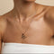 18k Gold Plated Jewellery - W Initial Bold Pendant Necklace in Gold - Pendant Necklace - Astrid &amp; Miyu