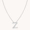 Necklaces & Bracelets - Z Initial Bold Pendant Necklace in Silver - Pendant Necklace - Astrid &amp; Miyu