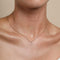 18k Gold Plated Jewellery - C Initial Pavé Pendant Necklace in Gold - Pendant Necklace - Astrid &amp; Miyu