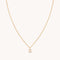 18k Gold Plated Jewellery - S Initial Pavé Pendant Necklace in Gold - Pendant Necklace - Astrid &amp; Miyu
