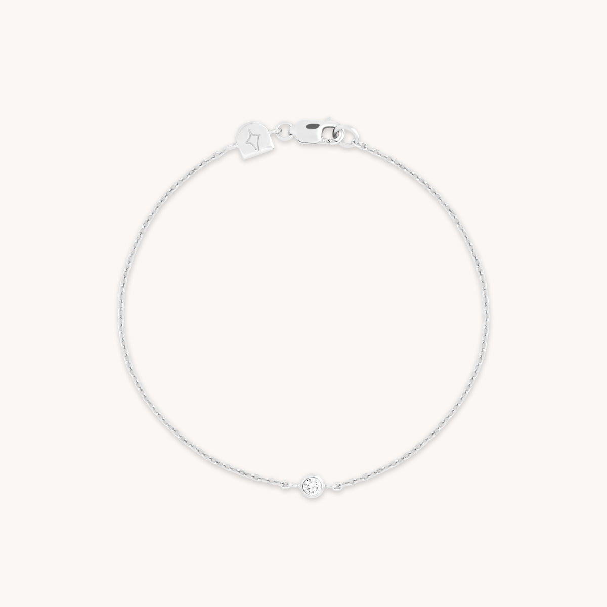 Bracelets - Essential Crystal Charm Bracelet in Silver - Bracelets - Astrid &amp; Miyu