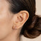 18k Rose Gold Plated Jewellery - Bold Pavé Huggies in Rose Gold - Huggies - Astrid &amp; Miyu