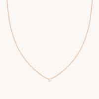18k Rose Gold Plated Jewellery - Essential Crystal Pendant Necklace in Rose Gold - Pendant Necklace - Astrid &amp; Miyu
