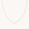 18k Rose Gold Plated Jewellery - Essential Crystal Pendant Necklace in Rose Gold - Pendant Necklace - Astrid &amp; Miyu