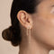 18k Gold Plated Jewellery - Gleam Crystal Drop Studs in Gold - Stud Earrings - Astrid &amp; Miyu