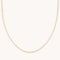 18k Gold Plated Jewellery - Gleam Tennis Chain Necklace in Gold - Chain Necklaces - Astrid &amp; Miyu