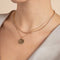 18k Gold Plated Jewellery - Gleam Tennis Chain Necklace in Gold - Chain Necklaces - Astrid &amp; Miyu
