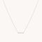 14k Gold Opal & Topaz - Cosmic Star Topaz Bar Necklace in Solid White Gold - Necklace - Astrid &amp; Miyu