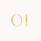 Earrings - Staple Hoops in Solid Gold - Hoop Earrings - Astrid &amp; Miyu