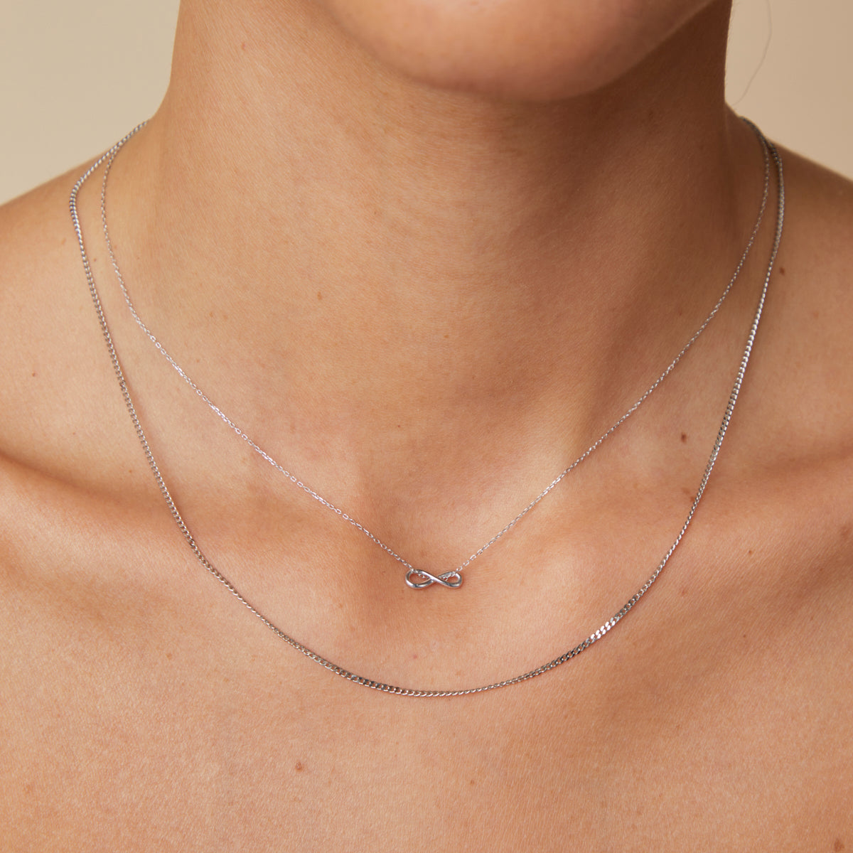 Charm Compatible Necklaces & Bracelets - Bold Miyu Chain Necklace in Solid White Gold - Necklaces - Astrid &amp; Miyu
