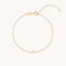 White Topaz Cluster Bracelet in 9k Gold-Astrid &amp; Miyu