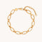 Open Link Chain Bracelet in Gold-Astrid &amp; Miyu