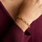 Open Link Chain Bracelet in Gold-Astrid &amp; Miyu