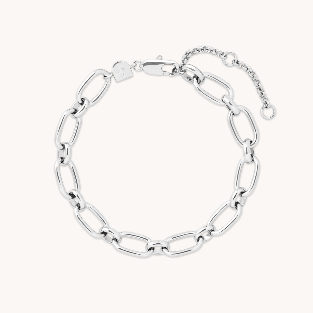 Open Link Chain Bracelet in Silver-Astrid &amp; Miyu