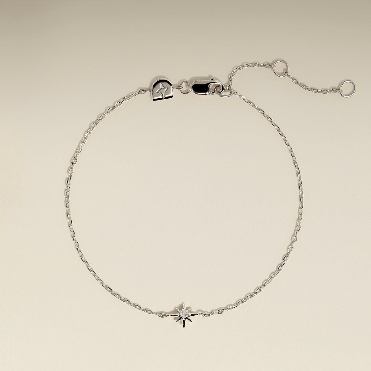 Shooting Star Pendant Bracelet in Silver-Astrid &amp; Miyu