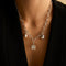 Grey Pearl Clip Charm in Silver-Astrid &amp; Miyu