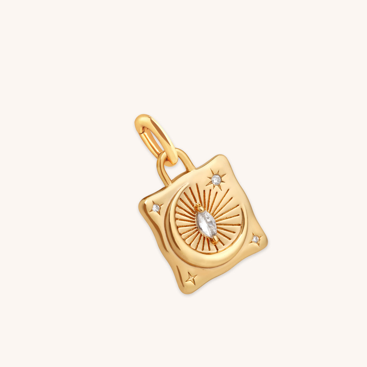 Moon Crystal Clip Charm in Gold-Astrid &amp; Miyu