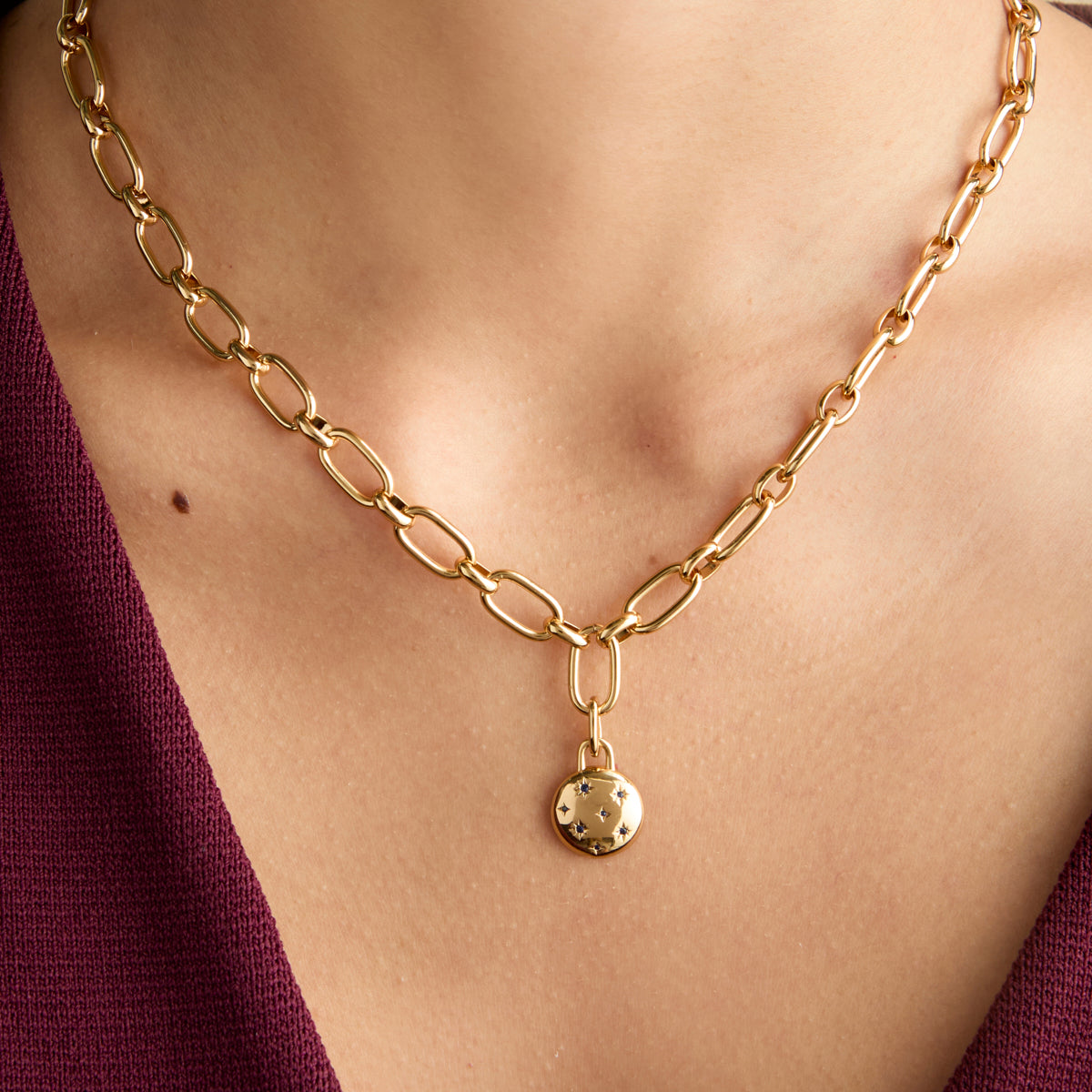 Cosmic Coin Clip Charm in Gold-Astrid &amp; Miyu