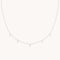 Charm Necklaces - Diamond Charm Necklace in Solid White Gold - Charm Necklaces - Astrid &amp; Miyu