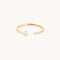 Lab-Grown Diamonds - Diamond Pear Open Ring in Solid Gold - Open Rings - Astrid &amp; Miyu