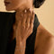 Lab-Grown Diamonds - Diamond Duo Open Ring in Solid White Gold - Open Rings - Astrid &amp; Miyu