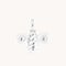 Manchester Bee Charm 9k White Gold-Astrid &amp; Miyu