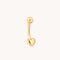 Heart Rook Bar in Solid Gold-Astrid &amp; Miyu